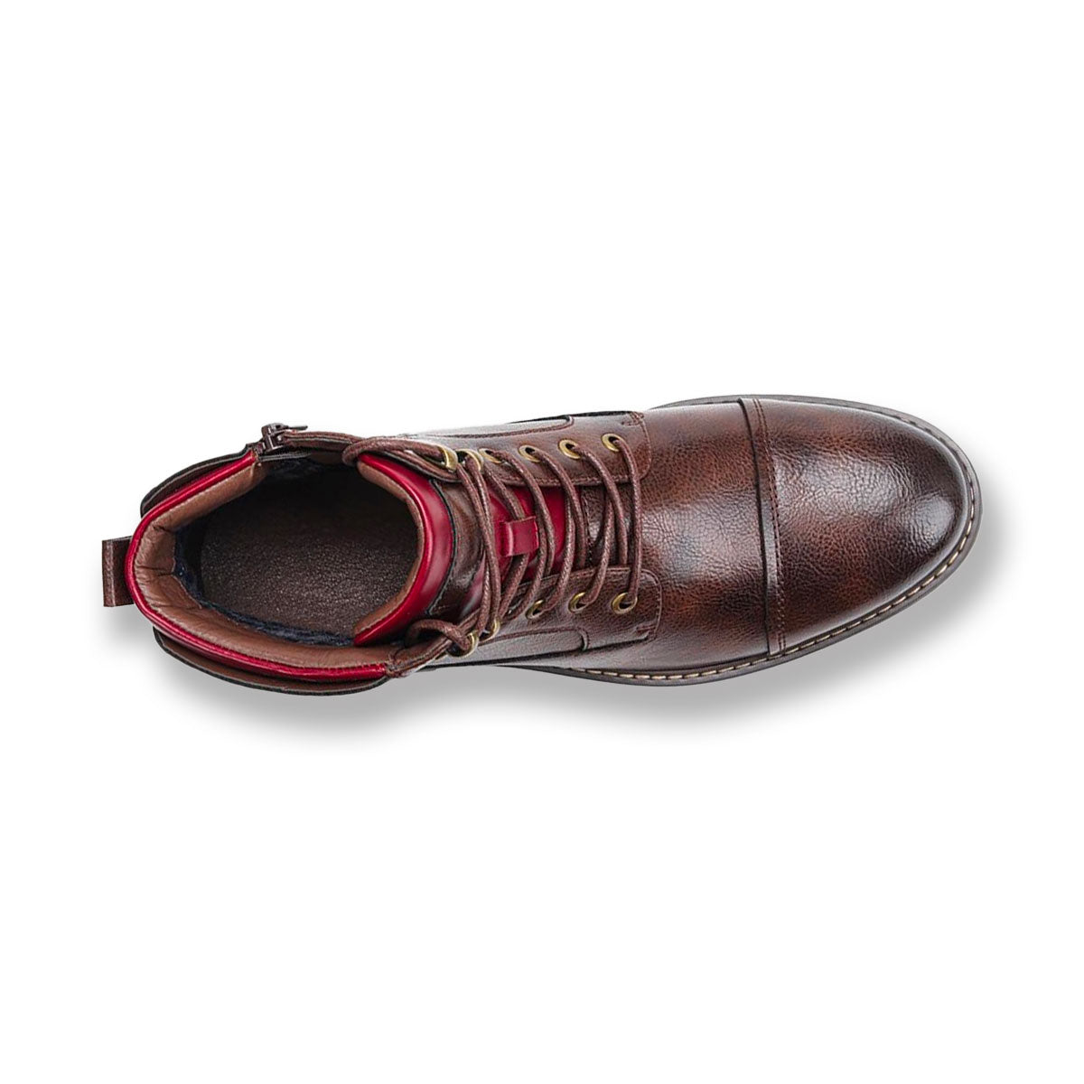 Full-Grain Leather Oxford Boots
