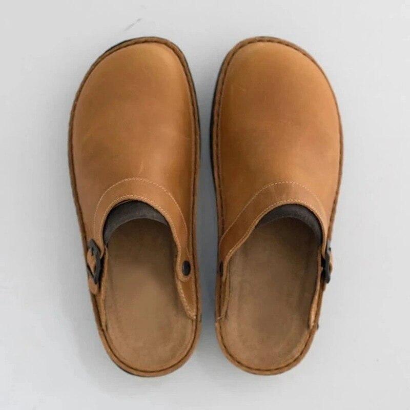 Orthopedic Leather Slippers