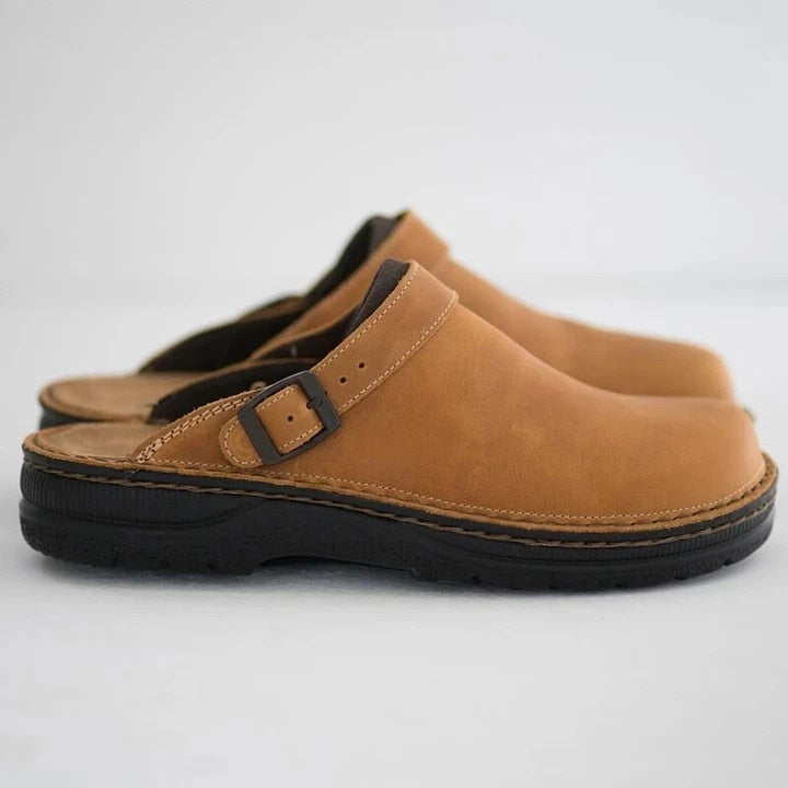 Orthopedic Leather Slippers