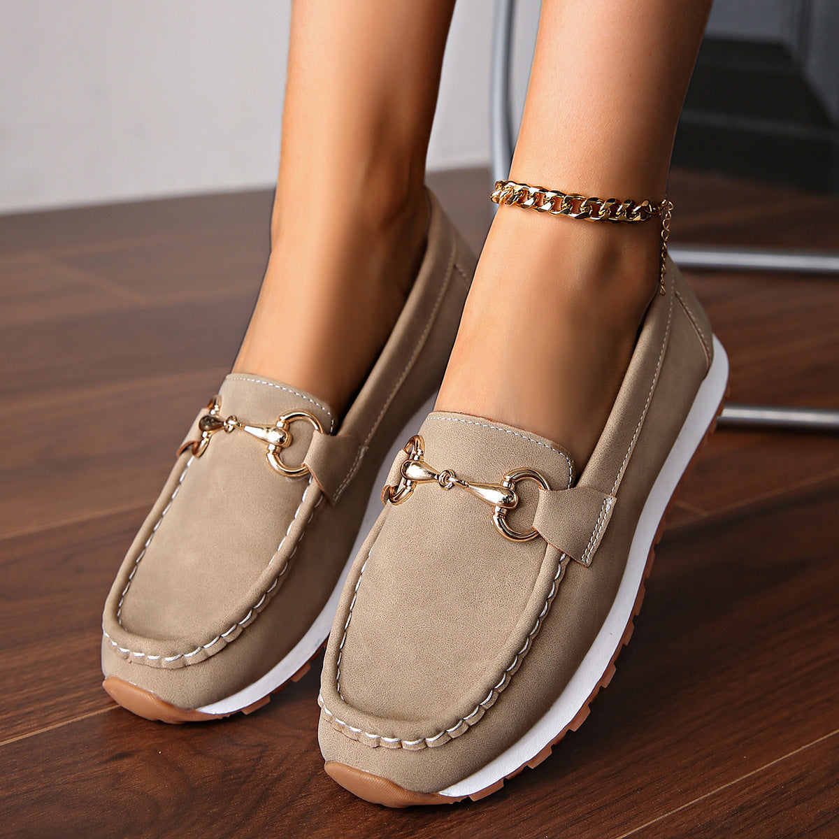 Elodie - Flat Buckle Loafers