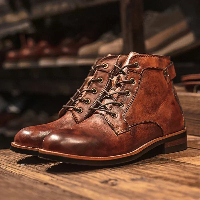 Smooth Leather Street Boots