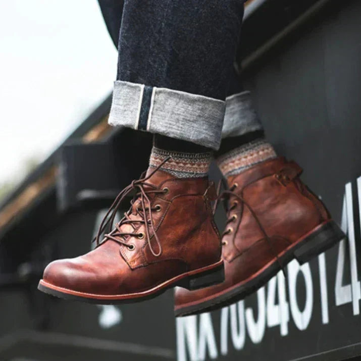 Smooth Leather Street Boots