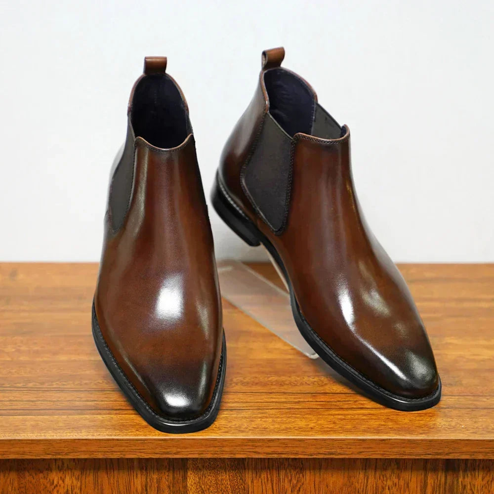 Refined Smooth Leather Boots