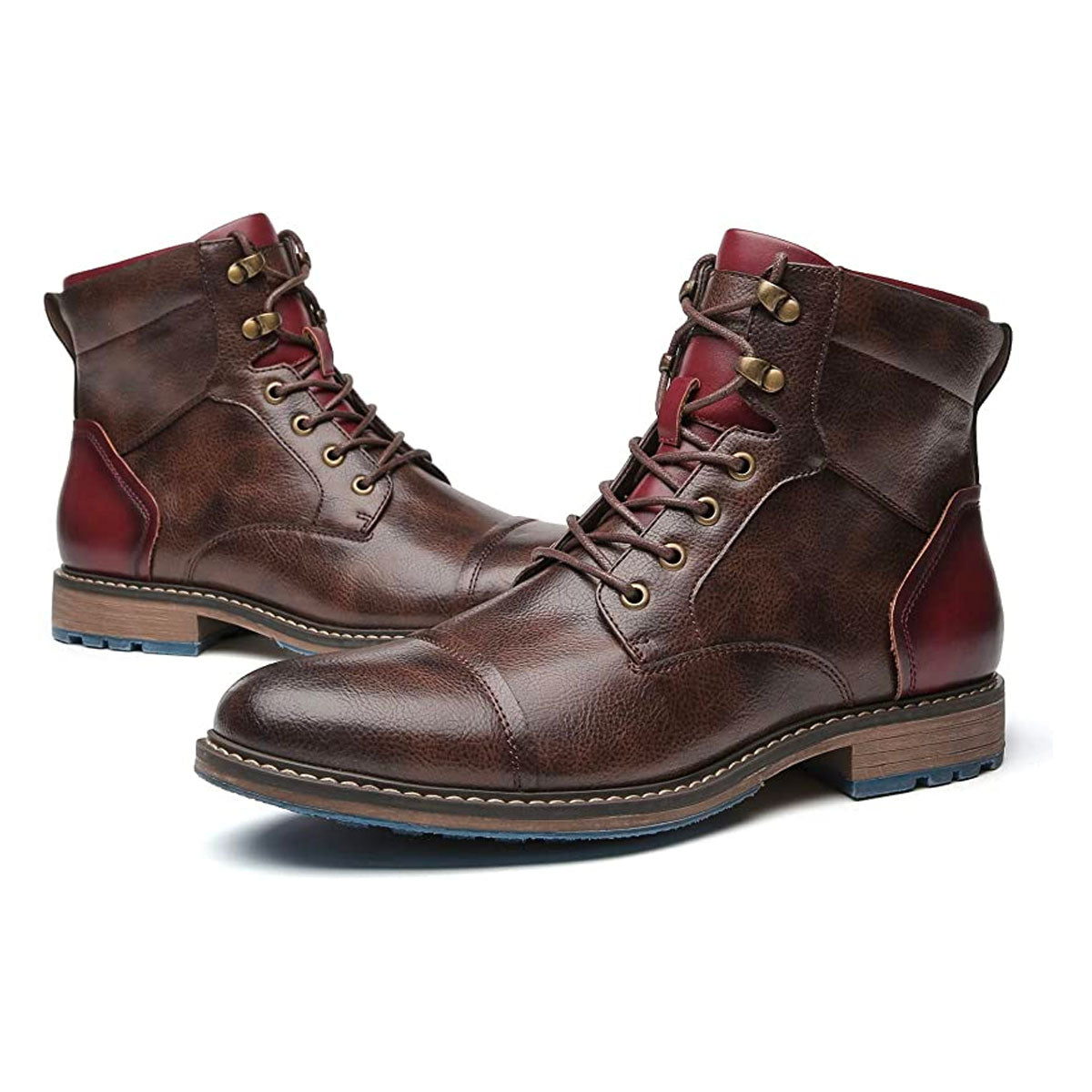 Full-Grain Leather Oxford Boots
