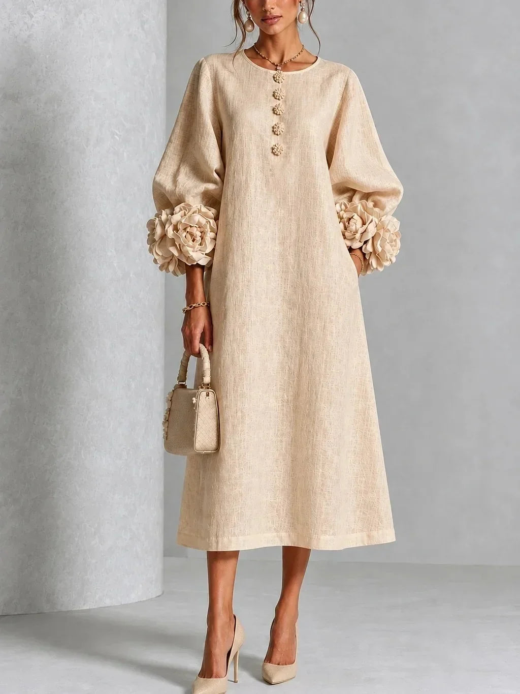 Anavise - Elegant Midi Dress