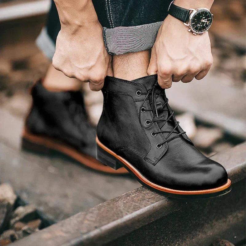 Smooth Leather Street Boots